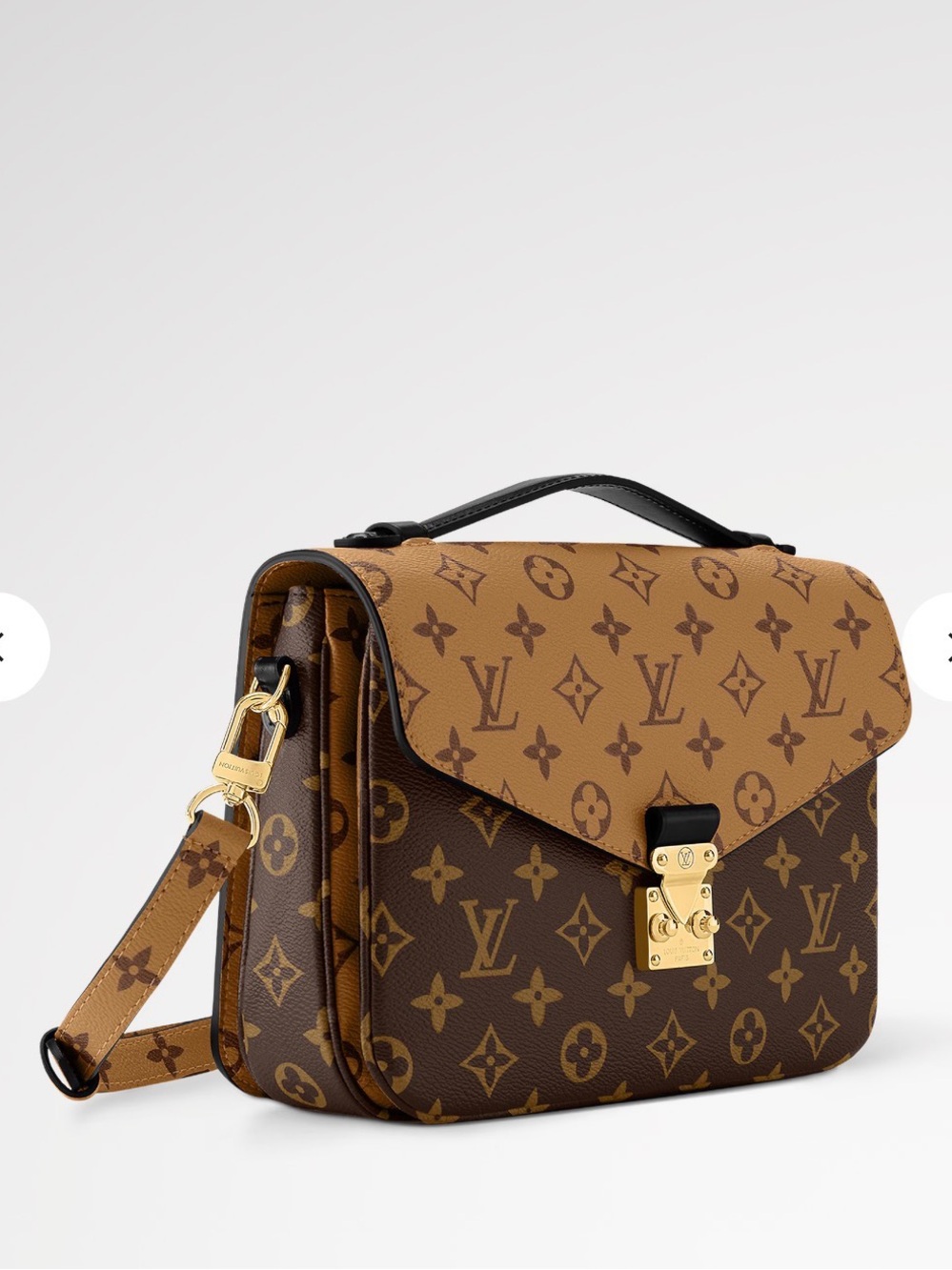 Louis Vuitton Monogram Two-Tone Satchel - Brown/Tan with Gold Hardware